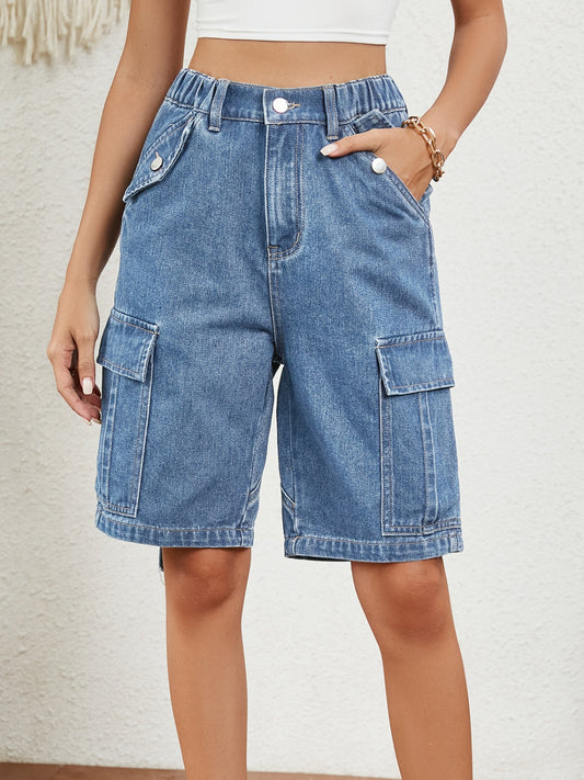 "Boxy High" Denim Shorts