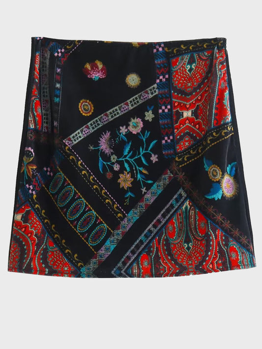 "Luna" Zip Mini Skirt