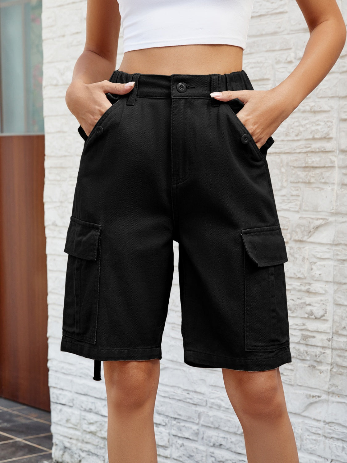 "Boxy High" Denim Shorts