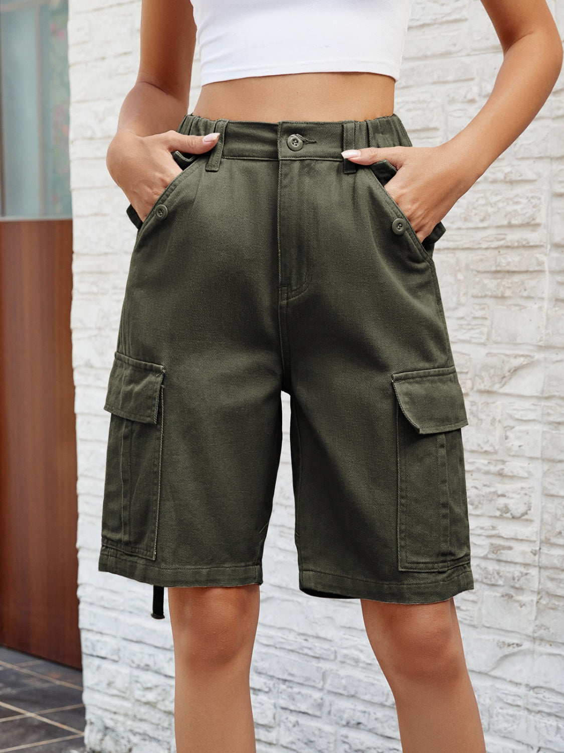 "Boxy High" Denim Shorts