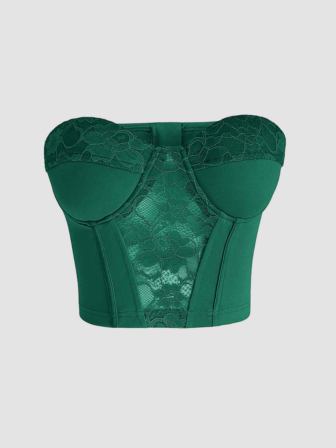 "Emerald's Finest" Sweetheart Neck Bustier