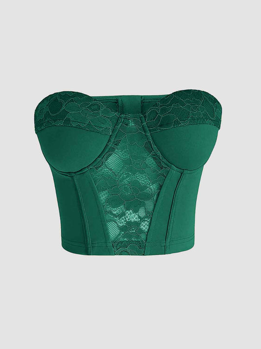 "Emerald's Finest" Sweetheart Neck Bustier