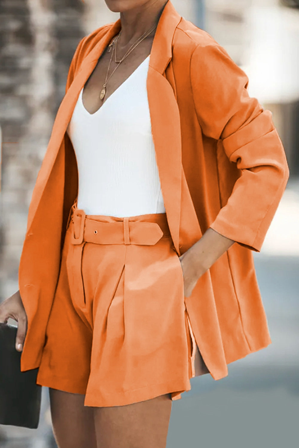 "Lone Ranger" Blazer and Shorts Set with Pockets
