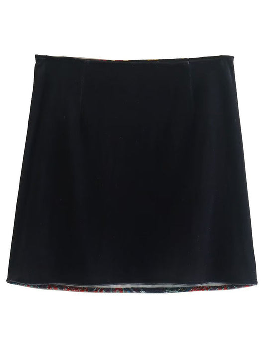 "Luna" Zip Mini Skirt