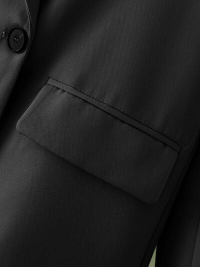 "Blend of Summer" Button Up Blazer with Pockets
