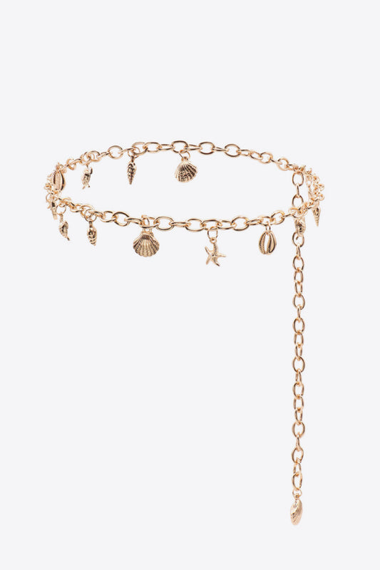 "Ocean Element" Charm Chain Belt