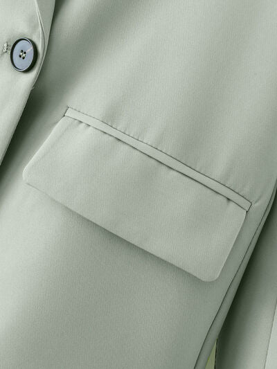 "Blend of Summer" Button Up Blazer with Pockets