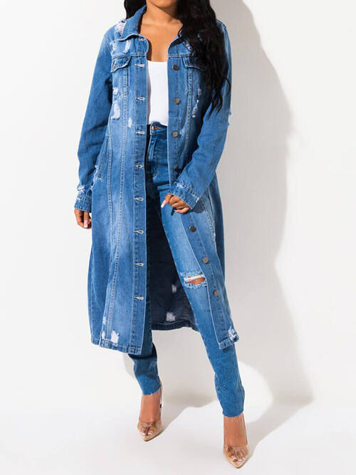 "It Girl"  Raw Hem Denim Jacket