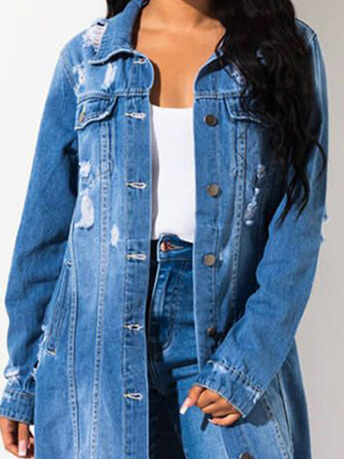 "It Girl"  Raw Hem Denim Jacket