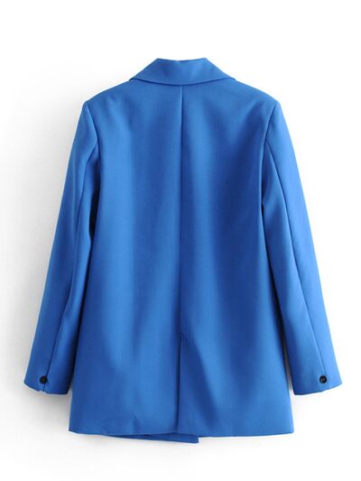 "Blend of Summer" Button Up Blazer with Pockets