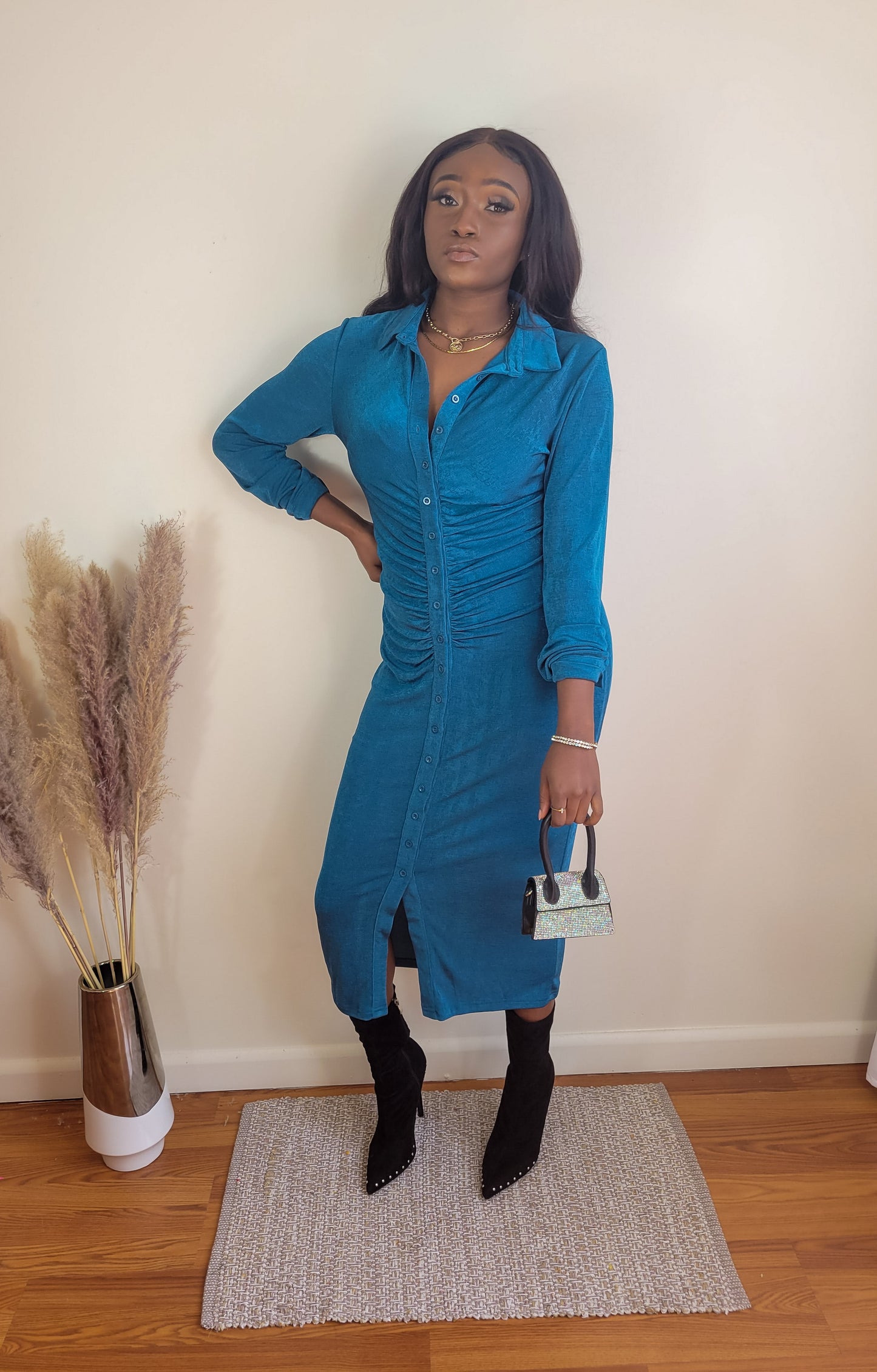 "Aladdin Green" Maxi Dress