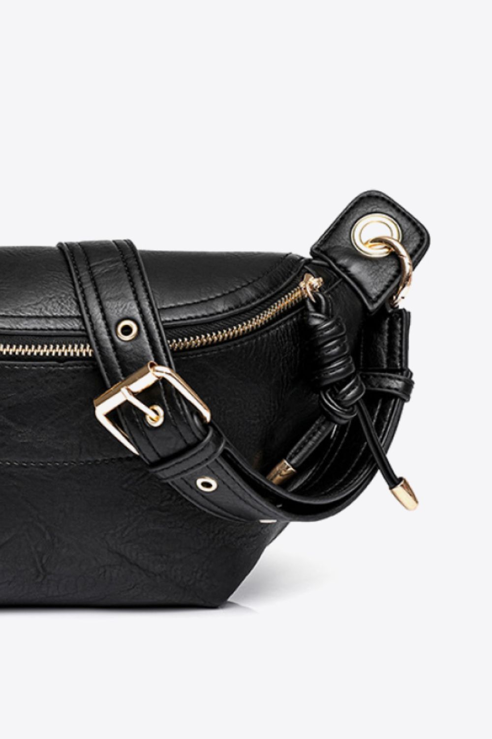 "Python Saddle"Chain Strap Crossbody Bag