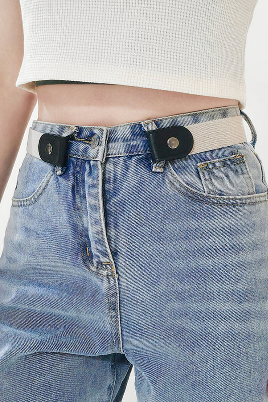 Elastic Snap Closure Belt