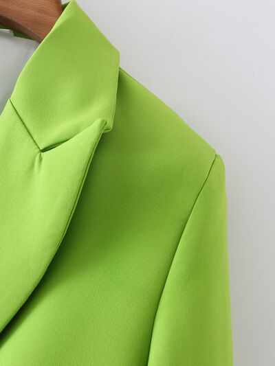 "Blend of Summer" Button Up Blazer with Pockets