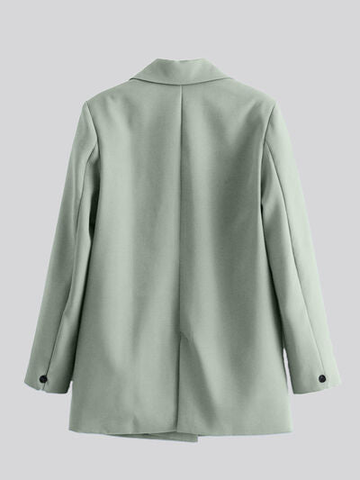 "Blend of Summer" Button Up Blazer with Pockets