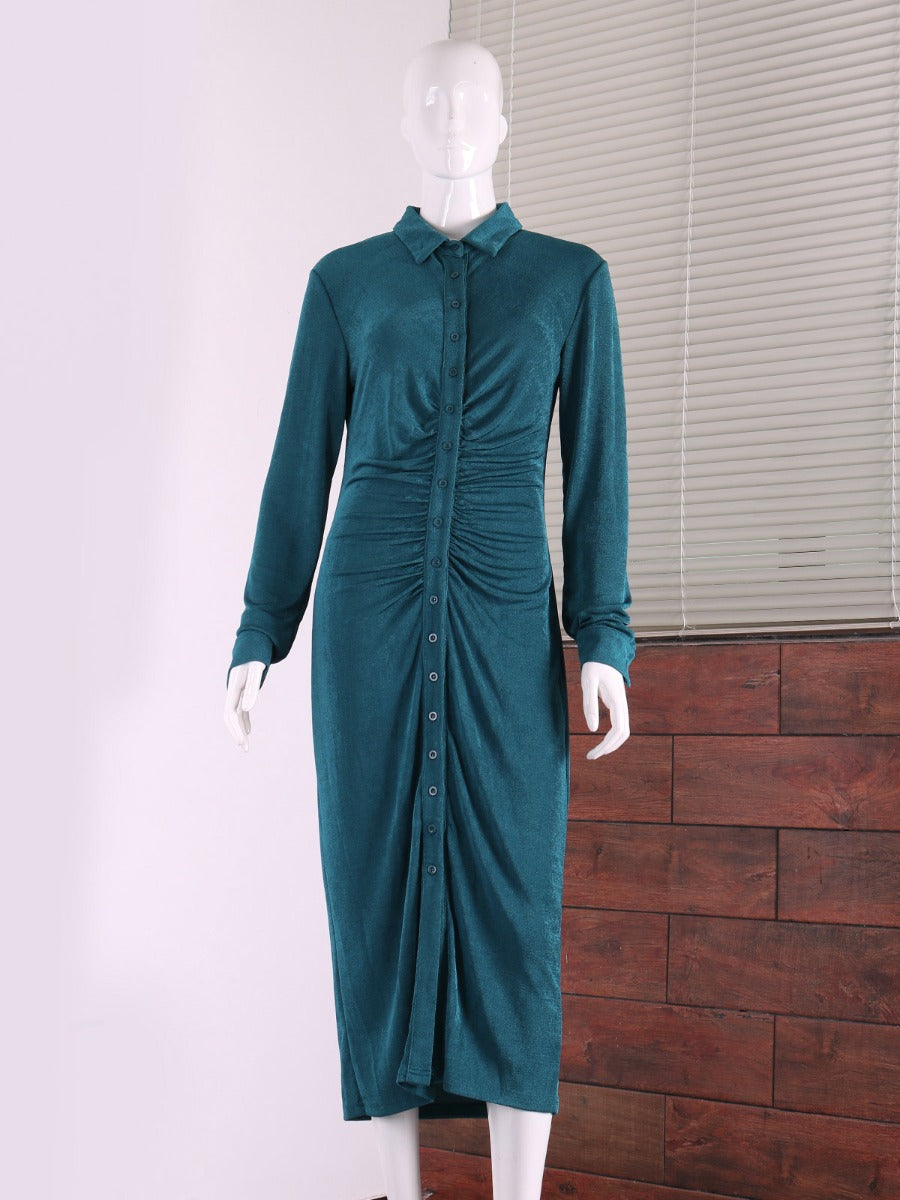 "Aladdin Green" Maxi Dress
