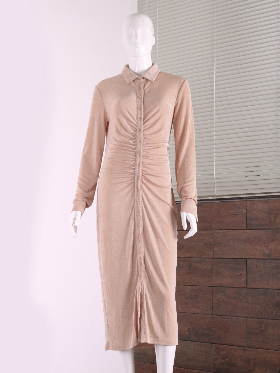"Aladdin Nude" Maxi Dress