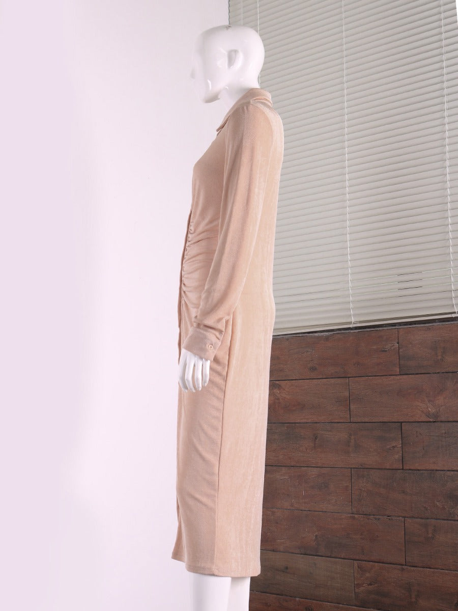 "Aladdin Nude" Maxi Dress