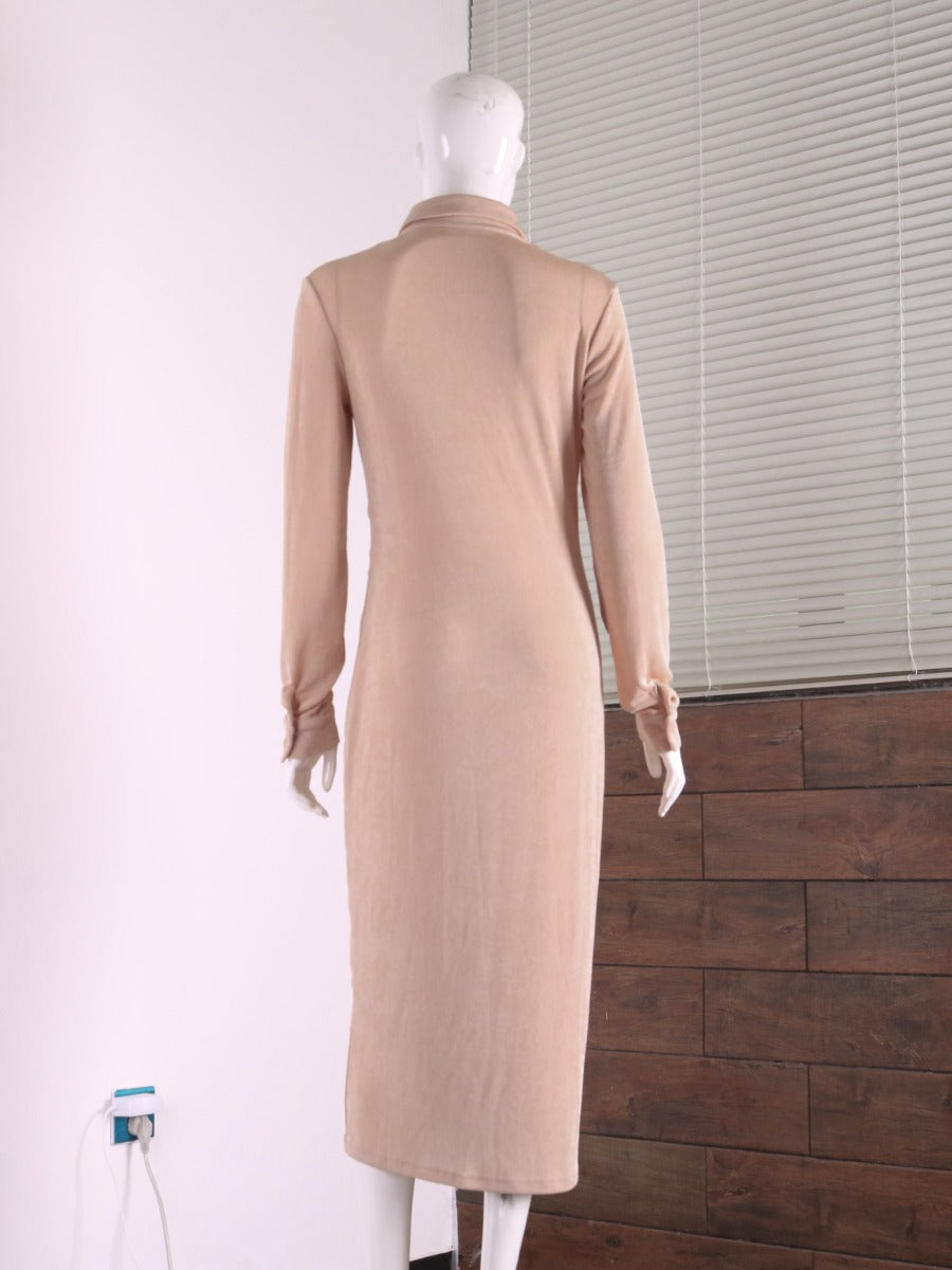 "Aladdin Nude" Maxi Dress