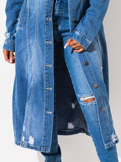 "It Girl"  Raw Hem Denim Jacket
