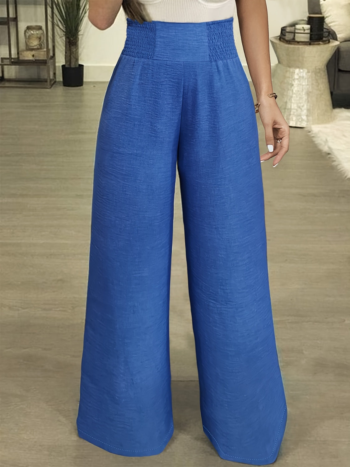 "Oceana" High Waist Wide Leg Pants