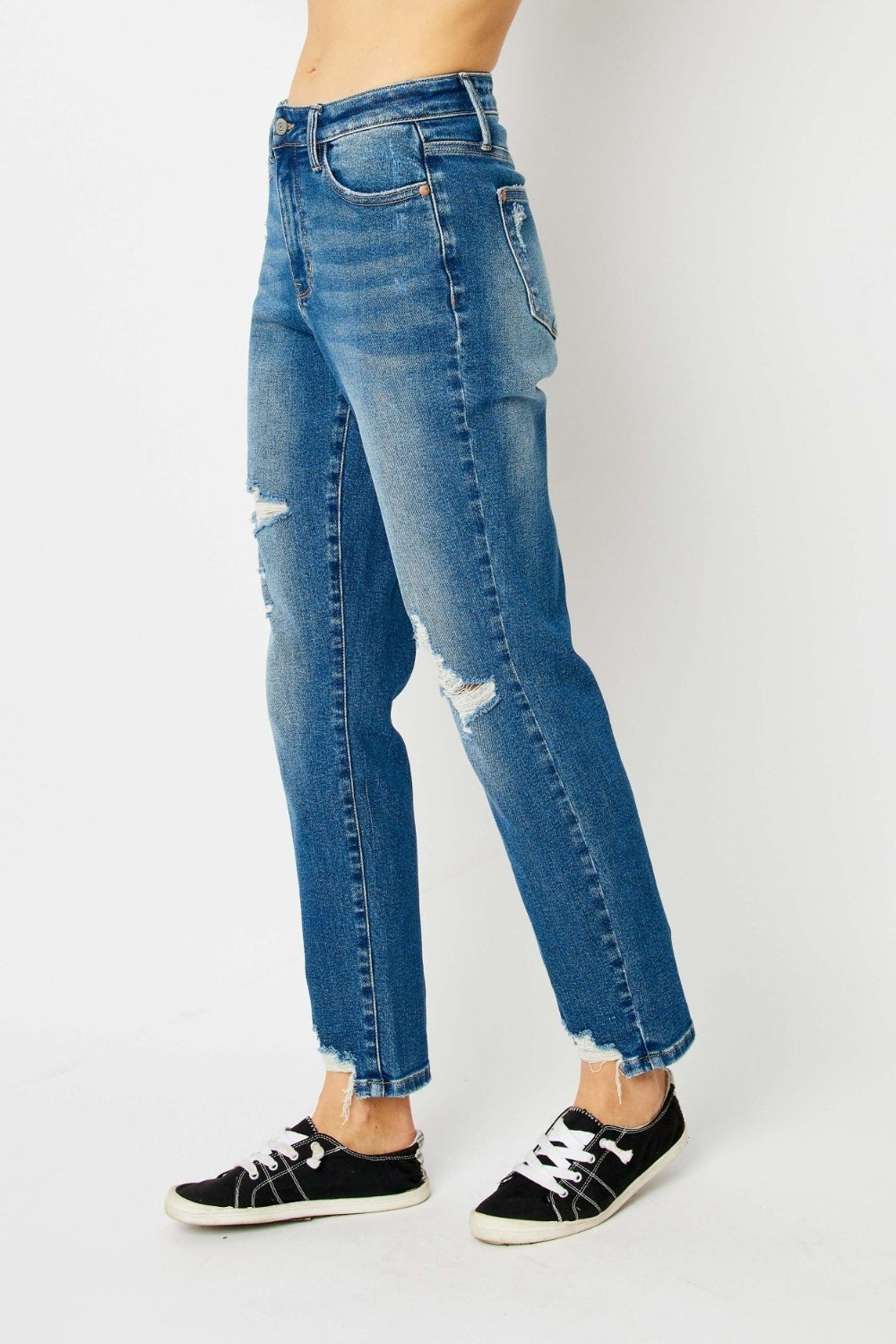 "Queen Of Hearts" Pocket BF Jeans