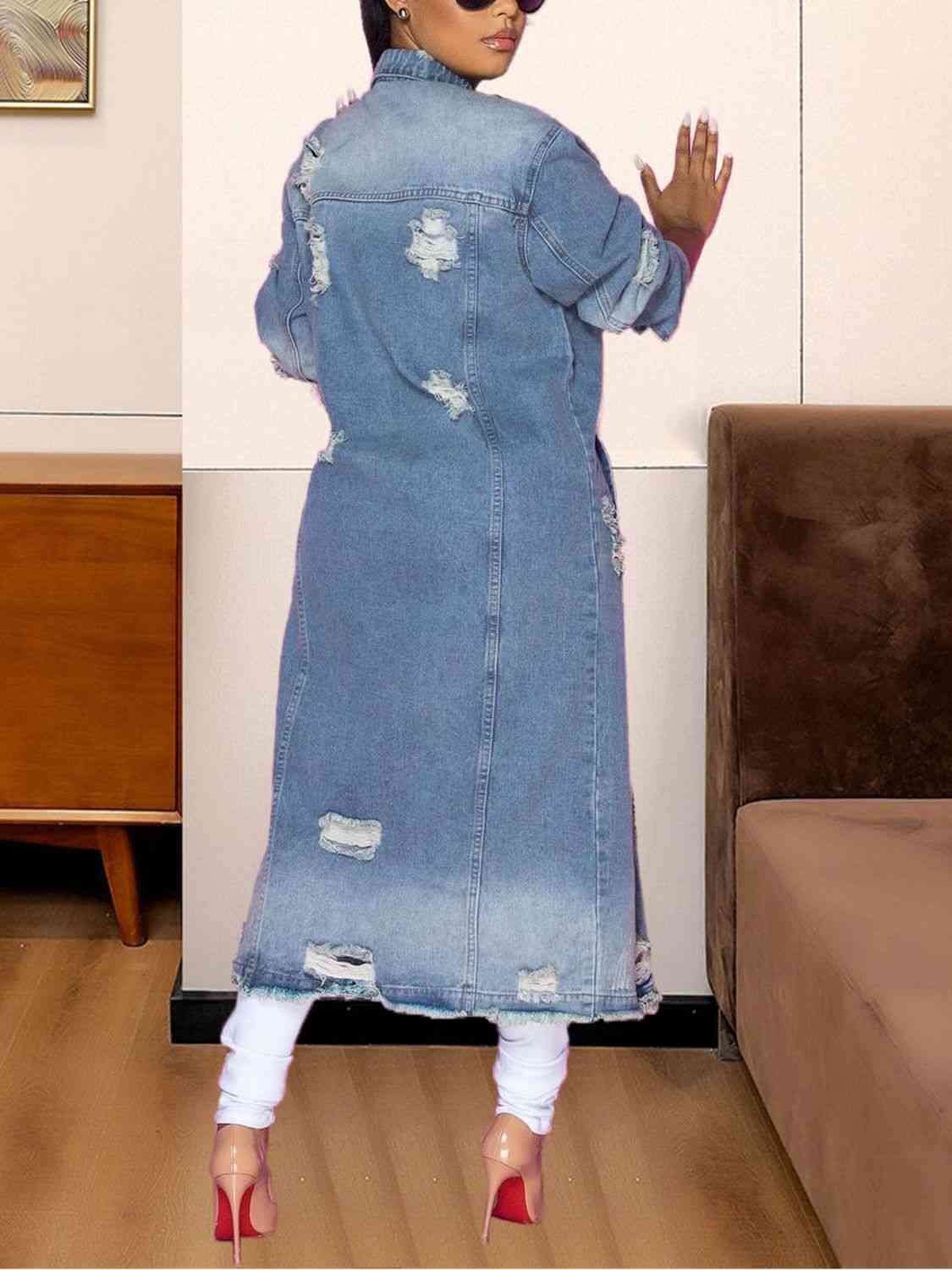 "It Girl"  Raw Hem Denim Jacket